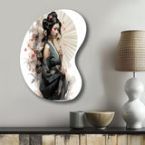 Asian Art Geishas Grace VI - Asymmetric Metal Wall Art