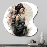 Asian Art Geishas Grace VI - Asymmetric Metal Wall Art