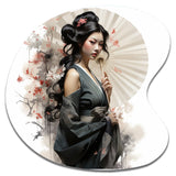 Asian Art Geishas Grace VI - Asymmetric Metal Wall Art