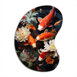 Asian Art Infinite Koi I - Asymmetric Metal Wall Art