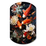 Asian Art Infinite Koi I - Asymmetric Metal Wall Art