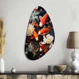 Asian Art Infinite Koi I - Asymmetric Metal Wall Art