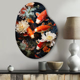 Asian Art Infinite Koi I - Asymmetric Metal Wall Art