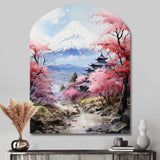 Asian Art Majestic Mont Fuji III - Asymmetric Metal Wall Art