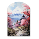 Asian Art Majestic Mont Fuji III - Asymmetric Metal Wall Art