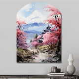 Asian Art Majestic Mont Fuji III - Asymmetric Metal Wall Art