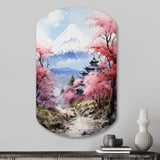 Asian Art Majestic Mont Fuji III - Asymmetric Metal Wall Art