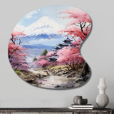 Asian Art Majestic Mont Fuji III - Asymmetric Metal Wall Art