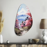 Asian Art Majestic Mont Fuji III - Asymmetric Metal Wall Art