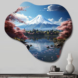 Asian Art Majestic Mont Fuji IV - Asymmetric Metal Wall Art