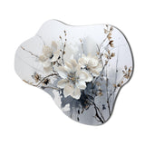 Asian Art Orchids Flowers I - Asymmetric Metal Wall Art