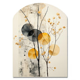 Asian Art Seashell Sumi XII - Asymmetric Metal Wall Art