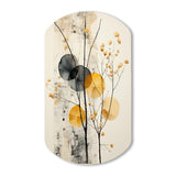 Asian Art Seashell Sumi XII - Asymmetric Metal Wall Art