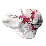 Asian Art Sumi Lake II - Asymmetric Metal Wall Art