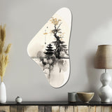 Asian Art Samurais Landscape II - Asymmetric Metal Wall Art