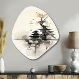 Asian Art Samurais Landscape II - Asymmetric Metal Wall Art