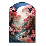 Asian Art Zen Garden V - Asymmetric Metal Wall Art