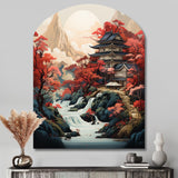 Asian Art Landscape - Asymmetric Metal Wall Art