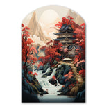 Asian Art Landscape - Asymmetric Metal Wall Art