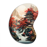 Asian Art Landscape - Asymmetric Metal Wall Art