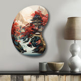 Asian Art Landscape - Asymmetric Metal Wall Art