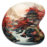 Asian Art Landscape - Asymmetric Metal Wall Art