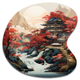 Asian Art Landscape - Asymmetric Metal Wall Art