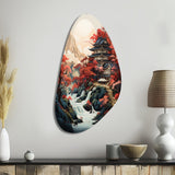 Asian Art Landscape - Asymmetric Metal Wall Art