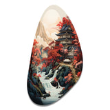 Asian Art Landscape - Asymmetric Metal Wall Art