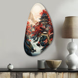 Asian Art Landscape - Asymmetric Metal Wall Art