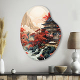 Asian Art Landscape - Asymmetric Metal Wall Art