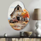 Barns Rustic Charm IX - Asymmetric Metal Wall Art