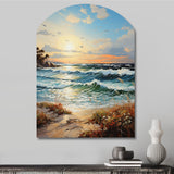 Beach Sand Euphoria III - Asymmetric Metal Wall Art