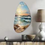 Beach Sand Euphoria III - Asymmetric Metal Wall Art