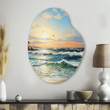 Beach Sand Euphoria III - Asymmetric Metal Wall Art