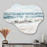 Beach Minimalism Landscape III - Asymmetric Metal Wall Art