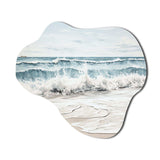 Beach Minimalism Landscape III - Asymmetric Metal Wall Art