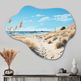 Photo Beach Grass II - Asymmetric Metal Wall Art