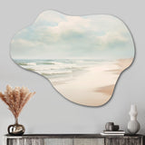 Minimalism Beach Landscape VI - Asymmetric Metal Wall Art