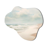 Minimalism Beach Landscape VI - Asymmetric Metal Wall Art