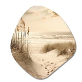 Beachside Whispers VI - Asymmetric Metal Wall Art