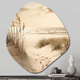 Beachside Whispers VI - Asymmetric Metal Wall Art