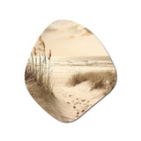 Beachside Whispers VI - Asymmetric Metal Wall Art