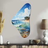 Beach Photo Coastal Impressions VII - Asymmetric Metal Wall Art