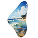 Beach Photo Coastal Impressions VII - Asymmetric Metal Wall Art