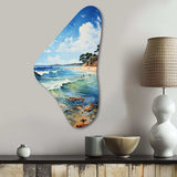 Beach Photo Coastal Impressions VII - Asymmetric Metal Wall Art