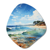 Beach Photo Coastal Impressions VII - Asymmetric Metal Wall Art