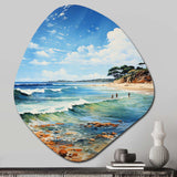 Beach Photo Coastal Impressions VII - Asymmetric Metal Wall Art