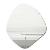 Black And White Minimalism Beach Photo V - Asymmetric Metal Wall Art