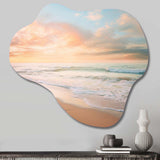 Beach Photo Coastal Tranquility I - Asymmetric Metal Wall Art